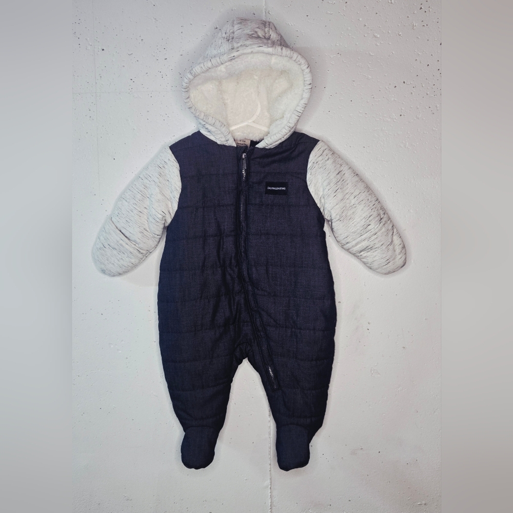 Calvin Klein Jeans Infant Snowsuit - Blue and White